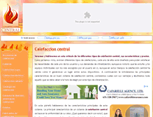 Tablet Screenshot of calefaccioncentral.net